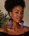 Marabou Haiti Wooden Earrings