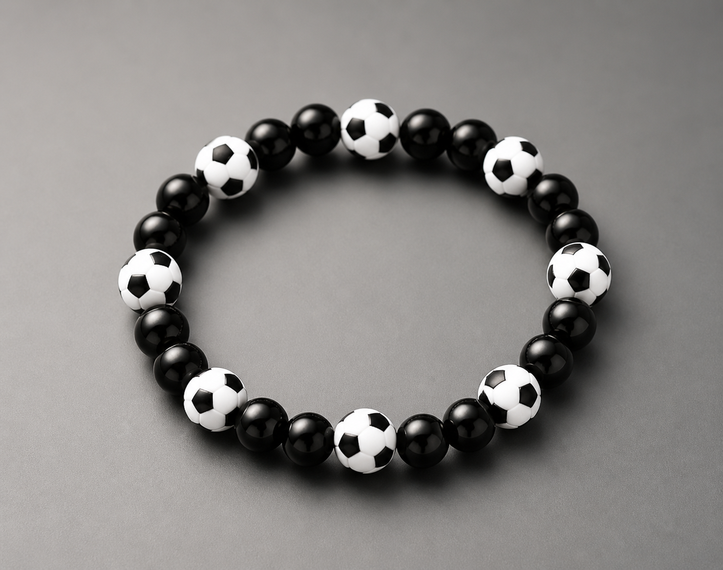 MonoKick Soccer Balls Classic Beaded Bracelet