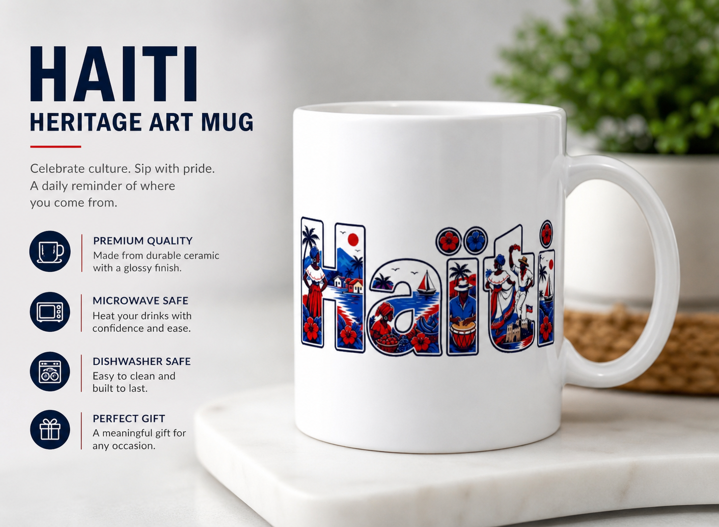 Haiti Heritage Art Mug