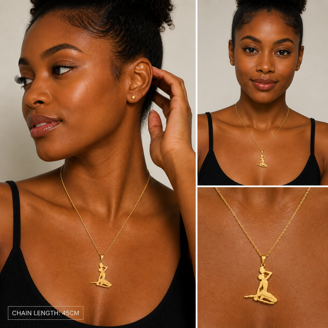 Nèg Mawon Necklace (3cm pendant)