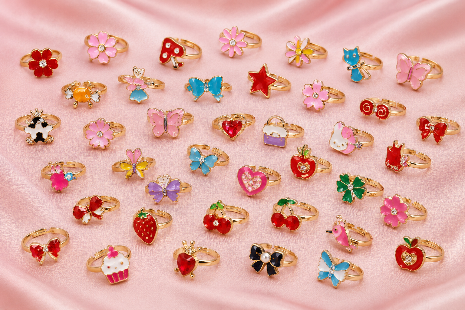 Adjustable Fashion Rings for Girls
